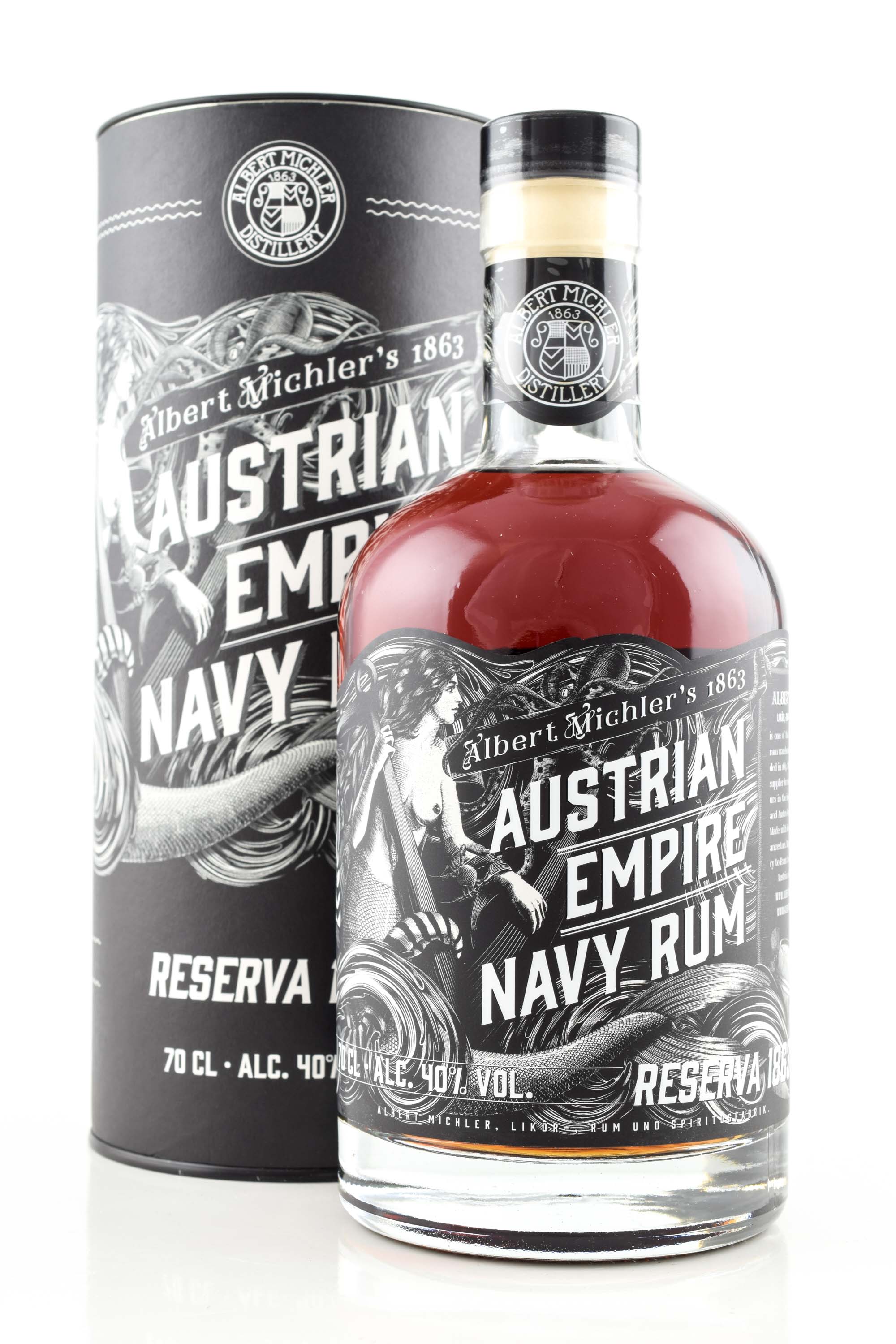 Austrian Empire Navy Rum Reserve 1863 40 Vol 0 7l Rum Weitere