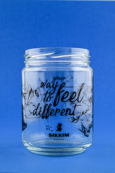 Sikkim Gin - Einmach-Trinkglas