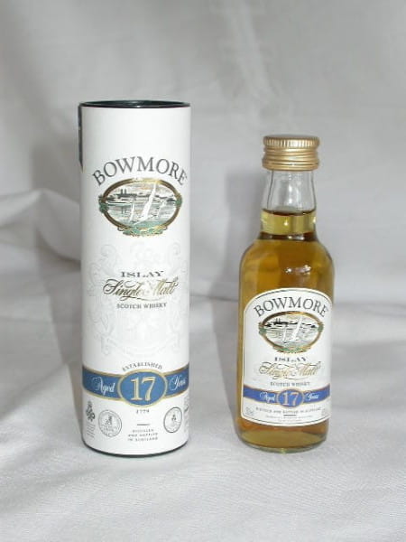 Bowmore 17 Jahre 43%vol. 0,05l altes Design