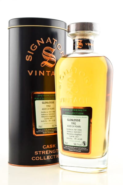 Glenlossie 24 Jahre 1992/2017 Hogshead #3457 Signatory Cask Strength Coll. 56,1%vol. 0,7l