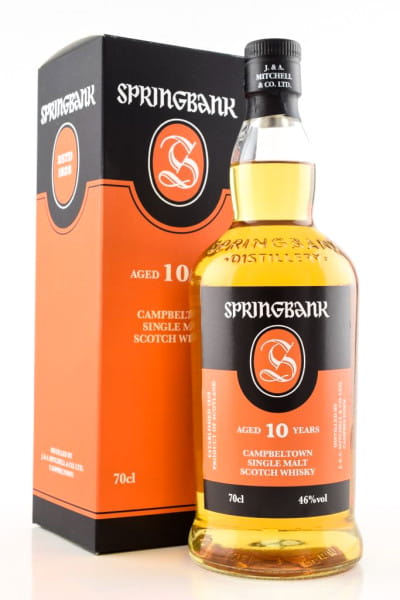 *Springbank 10 Jahre 46%vol. 0,7l - ohne Geschenkpackung, Etikett beschädigt