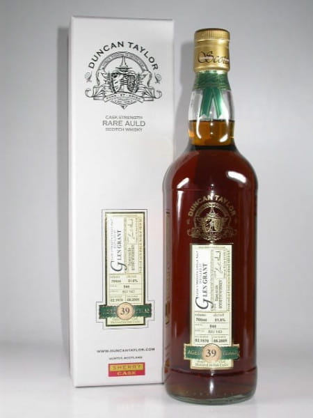 Glen Grant 39 Jahre 1970/2009 Rare Auld Duncan Taylor 51,6%vol. 0,7l