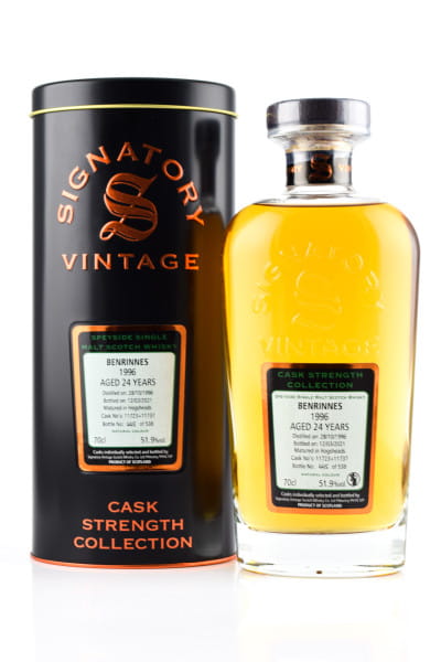 Benrinnes 24 Jahre 1996/2021 Hogsheads #11723 & #11737 Signatory Cask Strength Coll. 51,9%vol. 0,7l