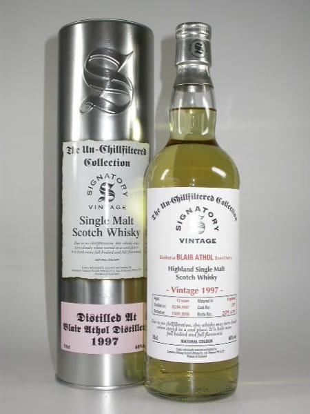 Blair Athol 12 Year Old 1997/2010 Un-chillfiltered Signatory 46% vol. 0,7l