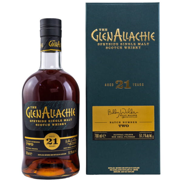 GlenAllachie 21 Jahre Batch Number TWO 51,1%vol. 0,7l