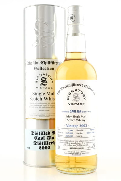 Caol Ila 11 Jahre 2003/2015 Hogsheads #302460 & #302463 Un-Chillfiltered Signatory 46%vol. 0,7l