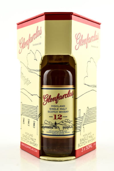 Glenfarclas Tasting-Set 10/12 Jahre & 105 Cask strength 40/43/60%vol. 3x 0,05l