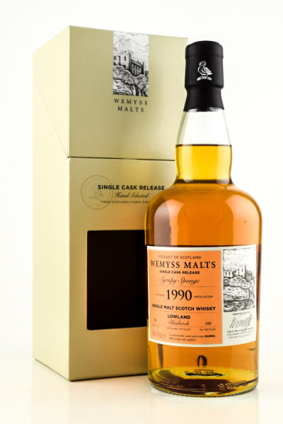 "Syrupy Sponge" 1990/2019 Single Bourbon Barrel Bladnoch Wemyss Malts 46%vol. 0,7l