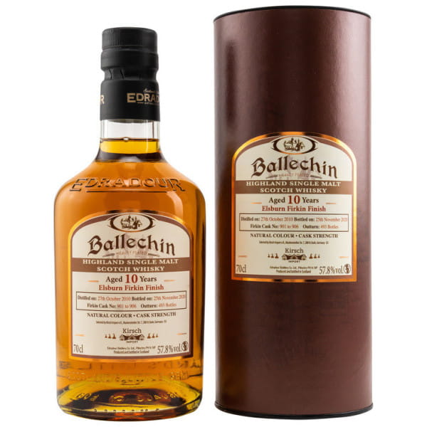 Ballechin 10 Jahre Elsburn Firkin Finish 57,8%vol. 0,7l