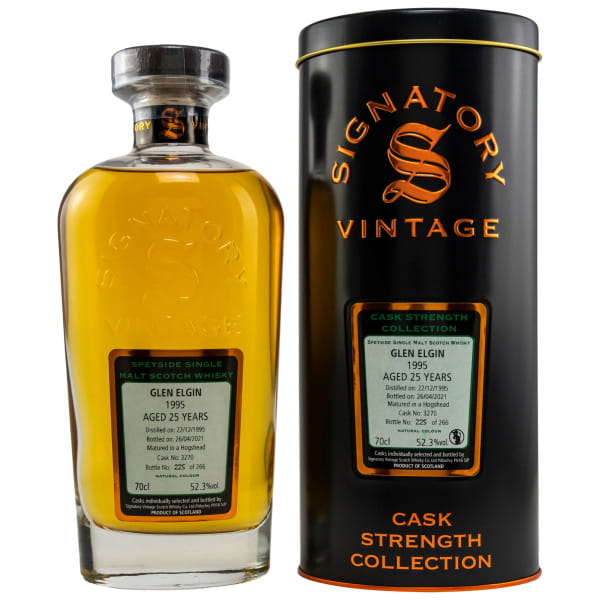 Glen Elgin 25 Jahre 1995/2021 Hogshead #3270 Signatory Cask Strength Coll. 52,3%vol. 0,7l