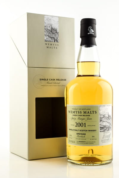 "Spicy Mango Jam" 2001/2018 Single Bourbon Hogshead Mortlach Wemyss Malts 46%vol. 0,7l