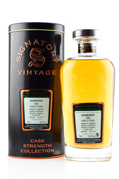 Glenburgie 23 Jahre 1995/2019 Hogshead #6541 Signatory Cask Strength Coll. 53,2%vol. 0,7l