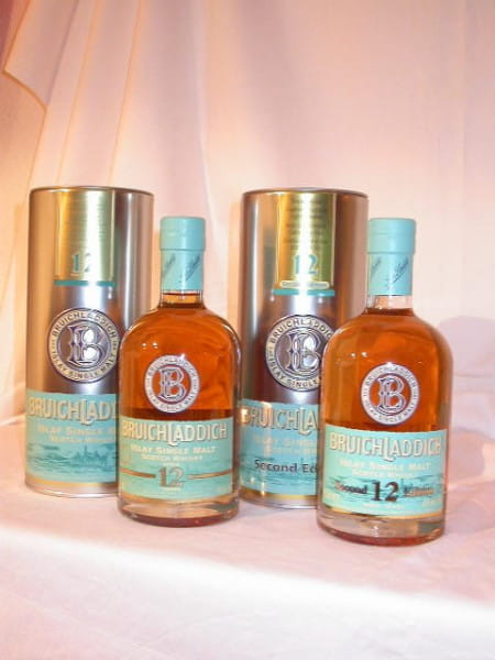 Bruichladdich 12 Jahre 1. &amp; 2. Edition 46%vol. 2x 0,7l