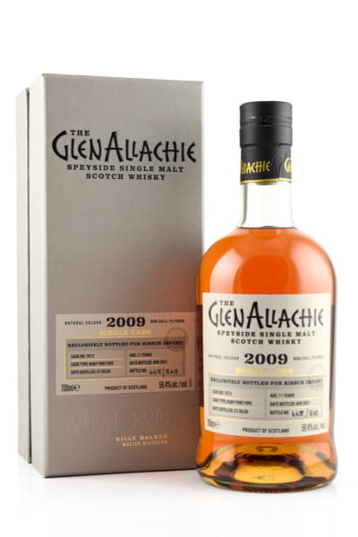 GlenAllachie 11 Jahre 2009/2021 Ruby Port Pipe #7673 59,4%vol. 0,7l