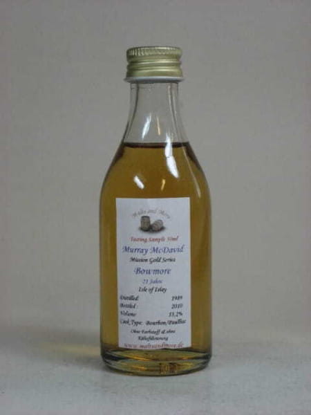 Bowmore 1989/2010 Bourbon/Paulliac Murray McDavid Gold Series 55,2%vol. Sample 0,05l