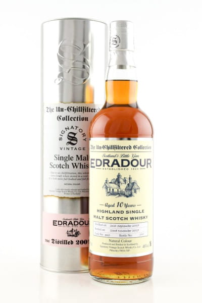 *Edradour 10 Jahre 2007/2017 Single Cask #320 Signatory 46%vol. 0,7l - ohne Geschenkdose