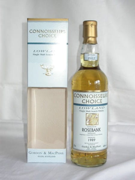 Rosebank 1989/2003 Gordon &amp; MacPhail Connoisseurs Ch. 40% vol. 0,7l