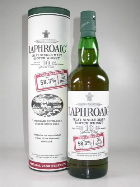 Laphroaig 10 Jahre Cask strength Batch 002 Jan. 2010 58,3%vol. 0,7l