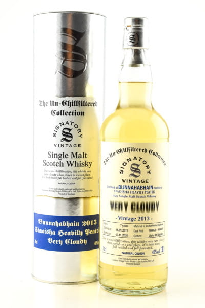 Bunnahabhain Staoisha 7 Jahre 2013/2020 very Cloudy Signatory 40%vol. 0,7l