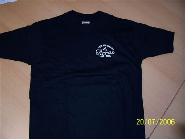 Arran T-shirt 10th Anniversary black Gr. M