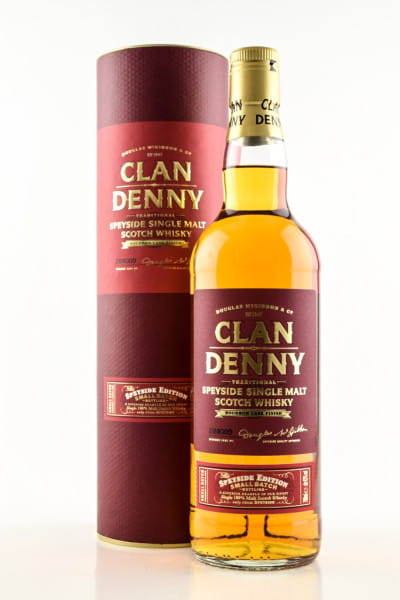 *Speyside Edition Single Malt Clan Denny 43%vol. 0,7l - ohne Geschenkpackung