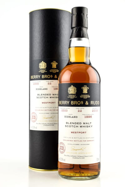 Westport 22 Jahre 1996/2019 Cask #2500 Berry Bros. & Rudd 52,5%vol. 0,7l