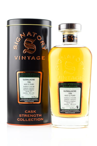 GlenAllachie 22 Jahre 1996/2019 Hogshead #5271 Signatory Cask Strength Coll. 54,9%vol. 0,7l