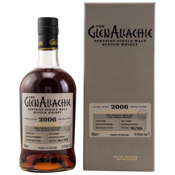 GlenAllachie 14 Jahre 2006/2021 PX Puncheon #6838 61%vol. 0,7l