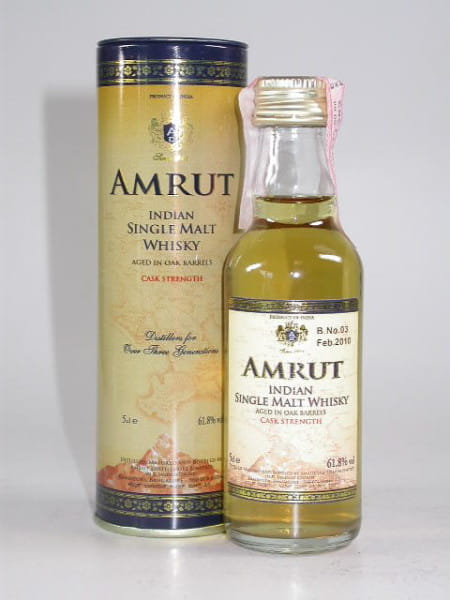 Amrut Cask Strength Bottled February 2010 - India - 61.8% vol. 0.05l