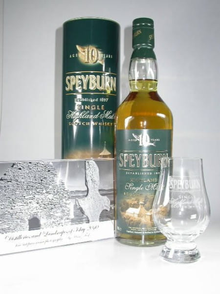 Speyburn 10 Jahre 40%vol. 0,7l mit Glas &amp; Tischkalender (Christmas Pack)