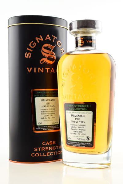 Balmenach 28 Jahre 1988/2017 Hogshead #3248 Signatory Cask Strength Coll. 50,3%vol. 0,7l