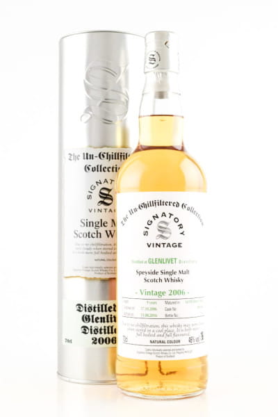 Glenlivet 9 Jahre 2006/2016 1st-fill Sherry Butt #901042 Un-Chillfiltered Signatory 46%vol. 0,7l