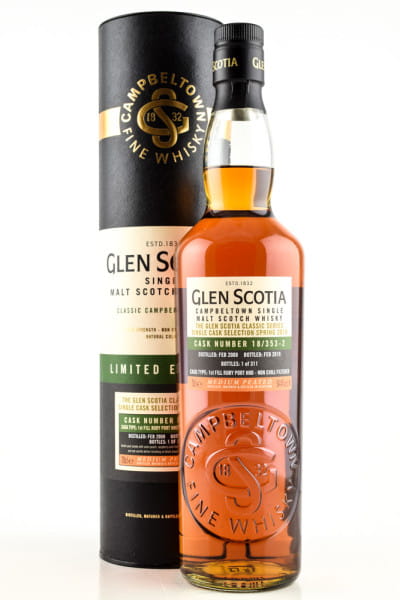 Glen Scotia 2008/2019 1st-fill Ruby Port Hogshead #18/353-2 54,4%vol. 0,7l