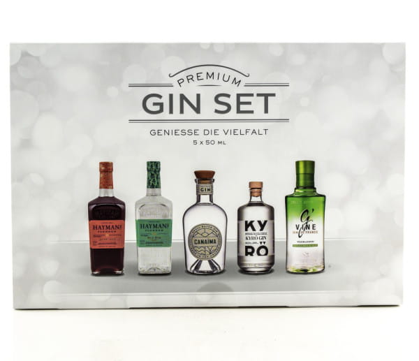 Premium | of Home Packs | Gift 5x ideas Gift | Malts 0,05l Gin Set