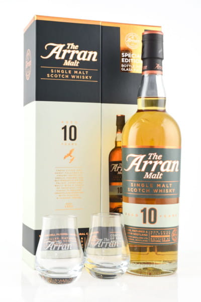 Arran 10 Jahre 46%vol. 0,7l - mit 2 Gläsern