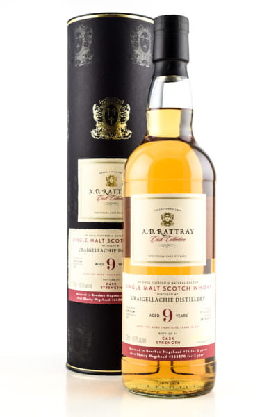 Craigellachie 9 Jahre 2010/2019 A.D. Rattray Bourbon/Sherry 60%vol. 0,7l