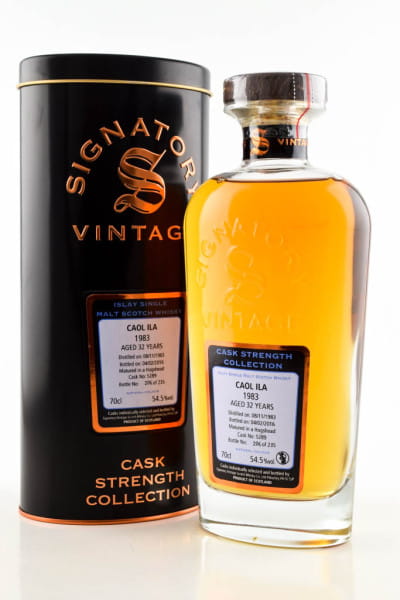 Caol Ila 32 Jahre 1983/2016 Hogshead #5289 Signatory Cask strength Coll. 54,5%vol. 0,7l