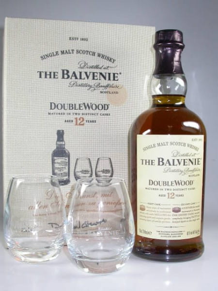 Balvenie Double Wood 12 Jahre mit 2 Gläsern 40%vol. 0,7l