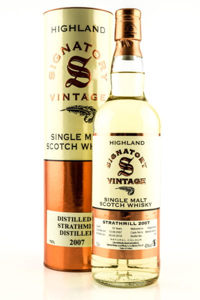 Strathmill 10 Jahre 2007/2018 Hogsheads #805456 & #805457 Vintage Signatory 43%vol. 0,7l