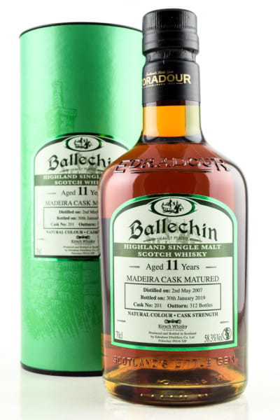 Ballechin 11 Jahre 2007/2019 Madeira Cask Matured 58,3%vol. 0,7l