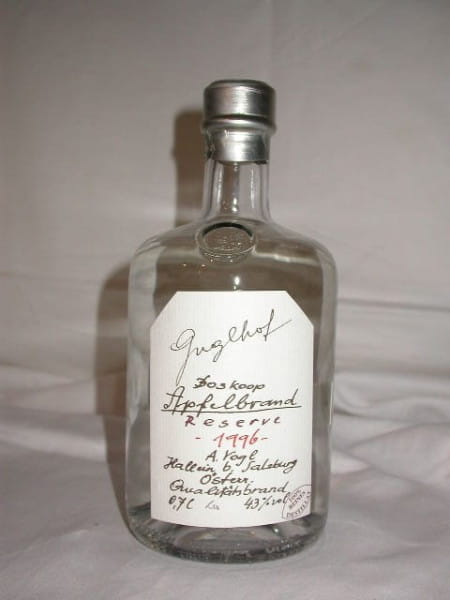 Boskoop Apfelbrand 1996 Reserve Guglhof 43%vol. 0,7l