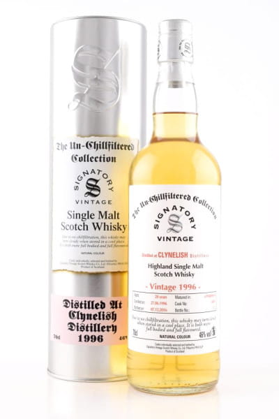 Clynelish 20 Jahre 1996/2016 Hogshead #6405 Un-Chillfiltered Signatory 46%vol. 0,7l