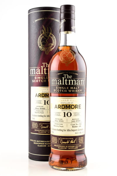 Ardmore 10 Jahre 2010/2020 Sherry Butt #1634 The Maltman 56,1%vol. 0,7l