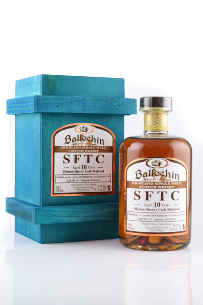 Ballechin 10 Jahre 2009/2020 SFTC Oloroso Sherry Cask Matured #343 59,1%vol. 0,5l