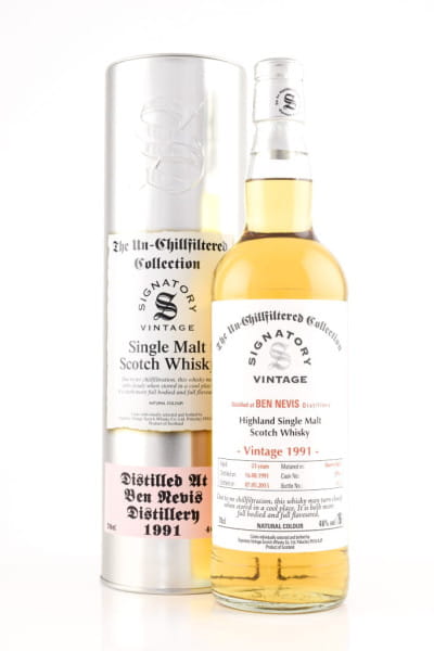 Ben Nevis 23 Jahre 1991/2015 Sherry Butt No. 2916 Un-Chillfiltered Signatory 46%vol. 0,7l