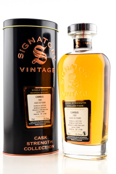 Cambus 26 Jahre 1991/2018 Refill Sherry Butt #55894 Signatory Cask strength Coll. 55,3%vol. 0,7l