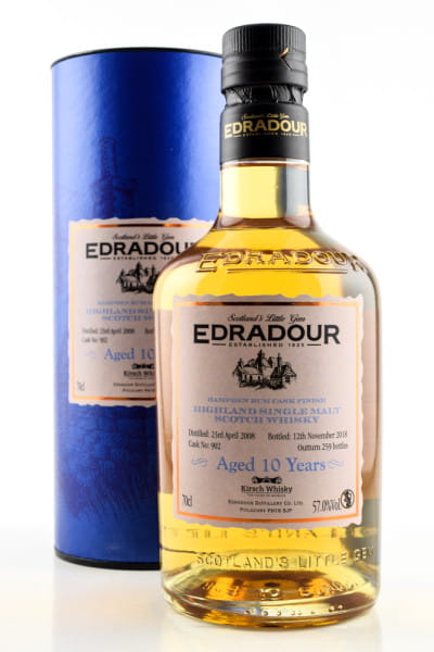 Edradour 10 Jahre 2008/2018 Hampden Rum Cask Finish 57%vol. 0,7l