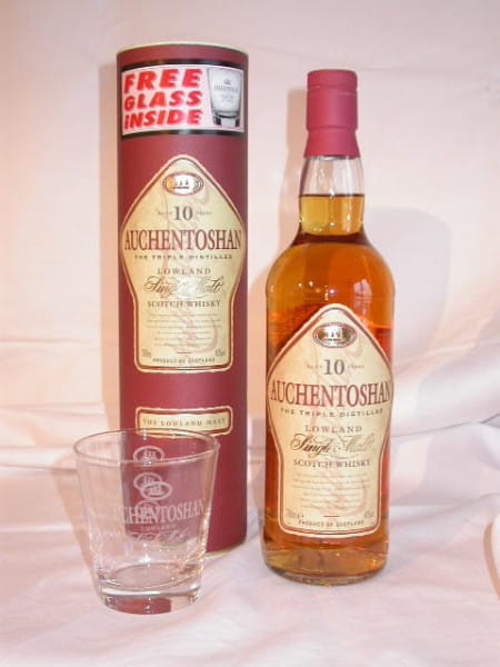 Auchentoshan 10 Jahre mit Glas 40%vol. 0,7l