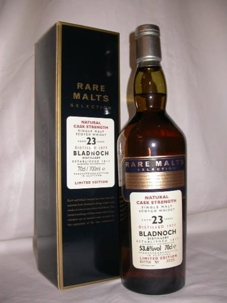 Bladnoch 23 Jahre 1977/2001 Rare Malts 53,6%vol. 0,7l