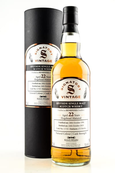 Benrinnes 22 Jahre 1996/2019 Hogshead #11725 Vintage Signatory 51,6%vol. 0,7l